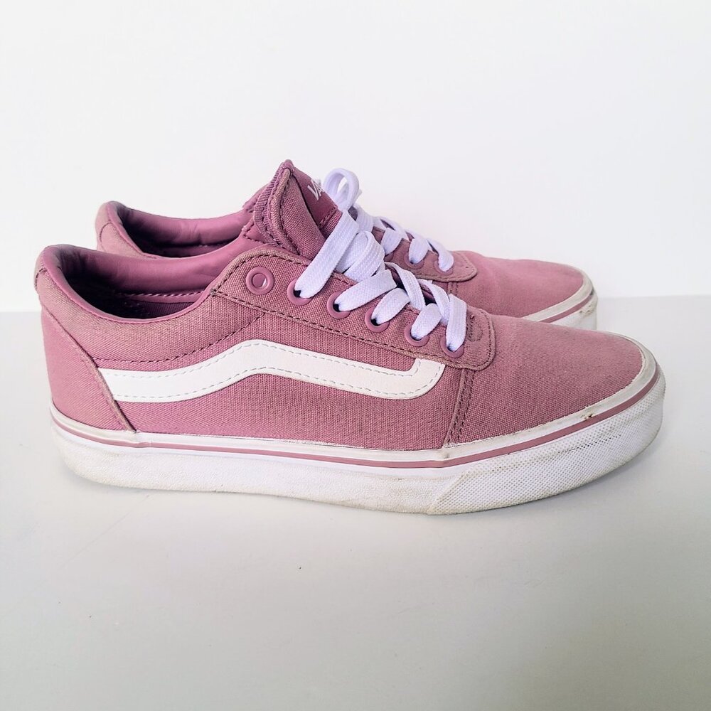 Vans Off The Wall Old Skool Pink/True White Skate Sneakers Women's Size 7 - Picture 3 of 10